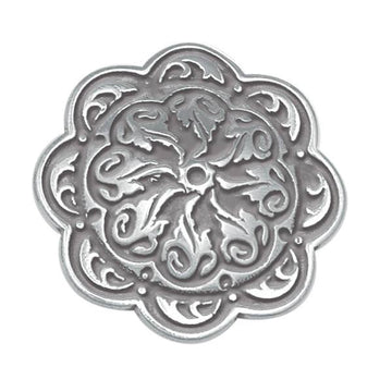 Jeremiah Watt Accented Floral Concho with Loop